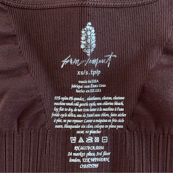 Free People Movement Good Karma Square-Neck Bra Size XS/S NWOT - Picture 7 of 10